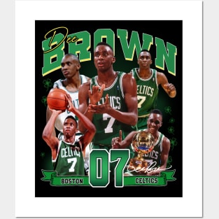 Dee Brown Basketball Legend Signature Vintage Retro 80s 90s Bootleg Rap Style Posters and Art